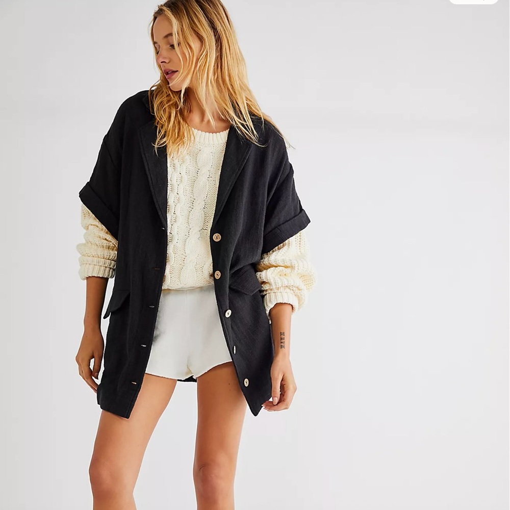 FREE PEOPLE Without Trying Blazer Tunic